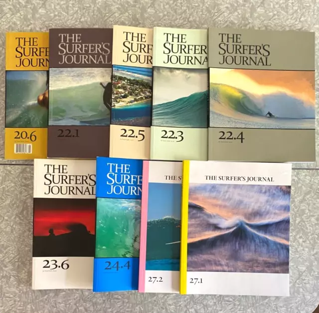 9x The Surfers Journal Magazine Lot Vol 20 22 23 24 27 Assorted Issues 2011 2017