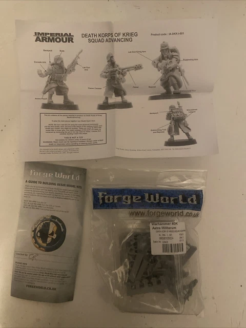 Warhammer 40K Forge World - Escouade D'infanterie Death Korps Of Krieg - Neuf Non Assemblé