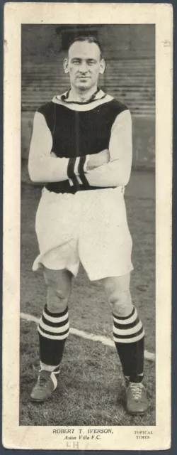 Topical Times Footballer 1938-Aston Villa-Robert T Iverson