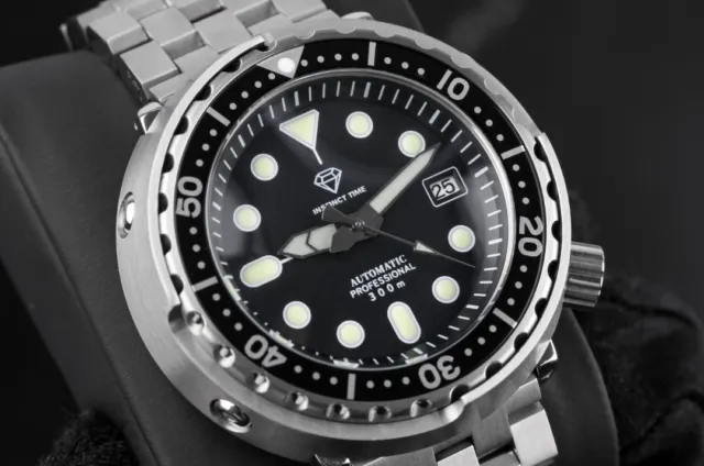 INSTINCT TIME Aquaflex 47mm Tuna | Seiko NH35 Mod Watch, Sapphire, Lume, Diver