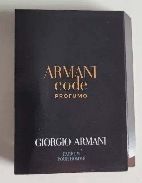 ARMANI Giorgio Armani Code Homme Profumo EdP 1,2ml Herren Probe Herren NEU
