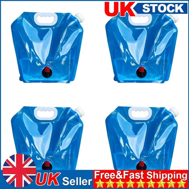 Camping Folding Water Bag No Leakage Water Container with Faucet Pouch (5L)