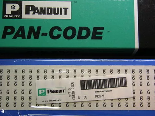 25 Panduit PCM-9 Wire Marker Cards #9