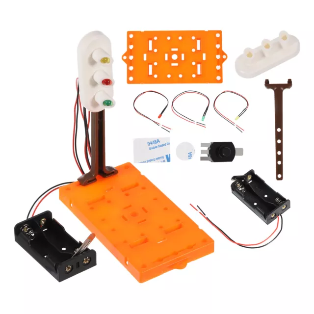 DIY Traffic Lights, 2 Pcs Traffic Signal Light Set Simulation Kits Scientific