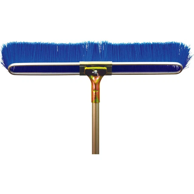 Bruske 23 In. W. x 65 In. L. Steel Handle Fine Sweep Push Broom 2134-CS-4 Bruske