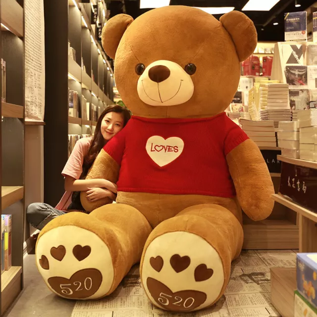 Xmas Extra Large Teddy Bear Personalised Gifts 100cm Kids Giant Plush Toys Soft