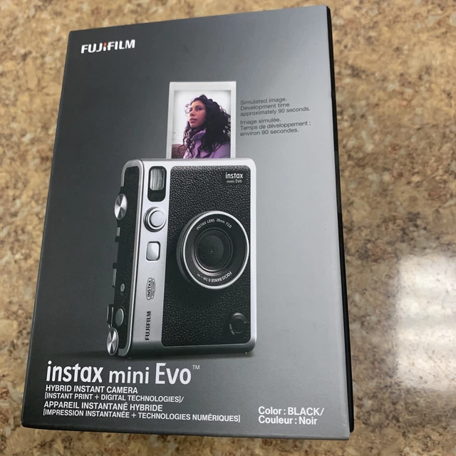 NEW FUJIFILM INSTAX mini Evo Hybrid Instant Camera Black 99.00