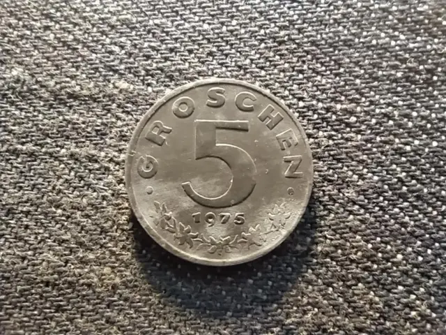 Austria 5 Groschen Coin 1975