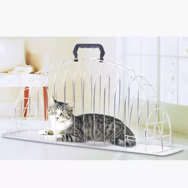 Cage de bain pour chat en acier inoxydable, Cage de lavage pour chaton et
