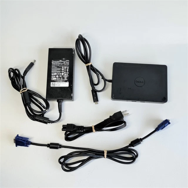DELL WD15 K17A USBC Dock Docking Station K17A001 with Power Cord, VGA
