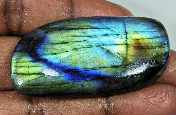 115Cts.Labradorita natural Multi Flash Fancy Cabochon Piedra preciosa suelta