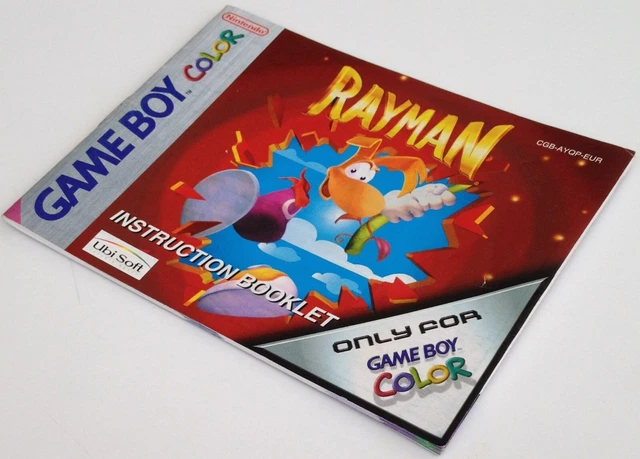 gbc notice RAYMAN eur nintendo game boy color mode d'emploi instructions