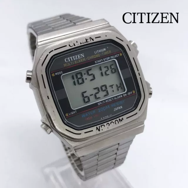 OROLOGIO DIGITALE AL quarzo uomo vintage anni 80 CITIZEN DQ 7031 Japan EUR 39 40 PicClick IT