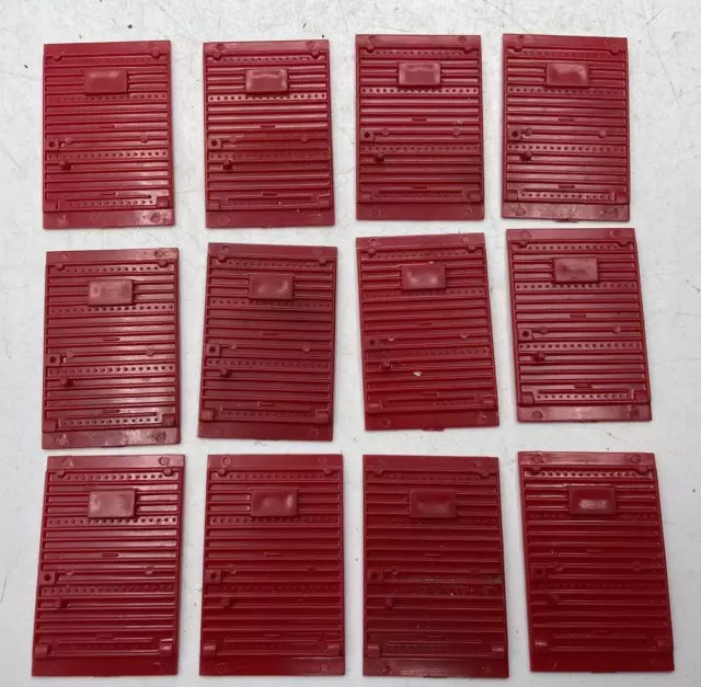 Gilbert American Flyer S Gauge PA-9961 Red Plastic Boxcar Doors (12)