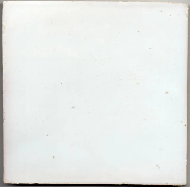 Set of 4 PAS CALAIS French original period Desvres antique tile 1890 field white 2
