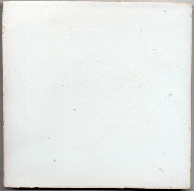 Set of 4 PAS CALAIS French original period Desvres antique tile 1890 field white 2