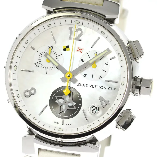 LOUIS VUITTON Tambour Lovely Cup Q11BA Chronograph Quartz Men's Watch_784347