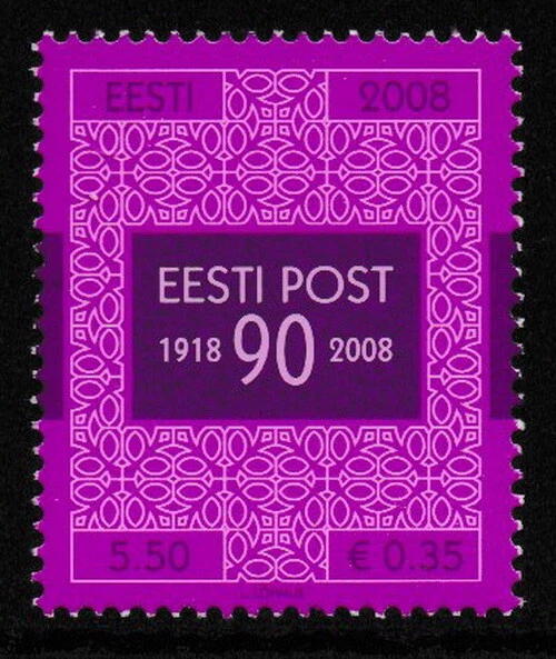 Estland - 90 Jahre Estnische Post postfrisch 2008 Mi. 626