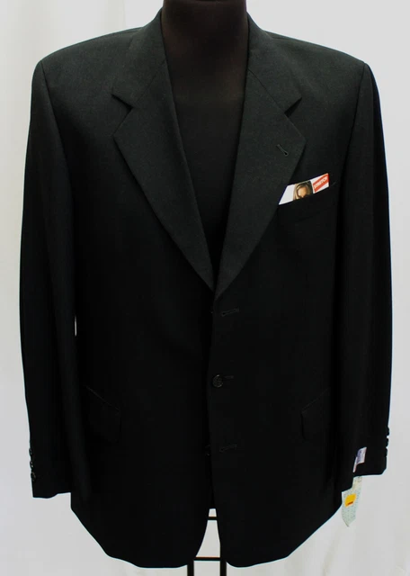 Giacca uomo Digel Made in Germany pura lana vergine elastica nera taglia 52