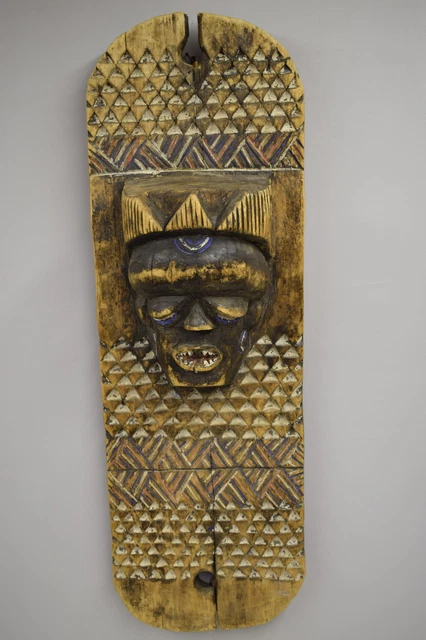 African Mask Congo Pende African Ritual Panel Board Mask