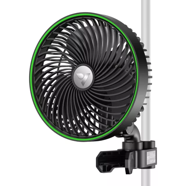VIVOSUN 6" Clip-on Fan, Air Circulator for Grow Tent Oscillating Clip on Fan