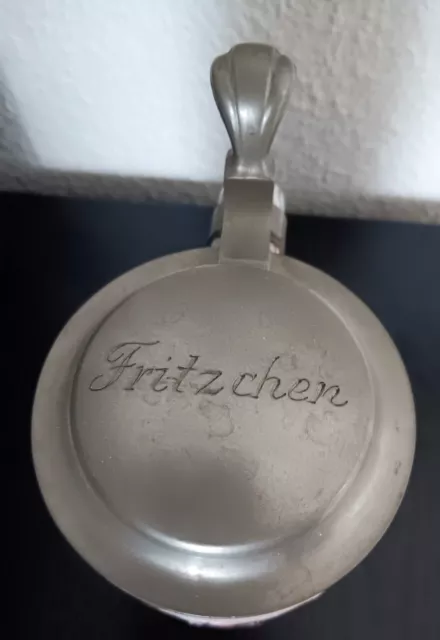 Bierkrug mit Deckel vor 1960 oder älter / Soest / Fritzchen 2