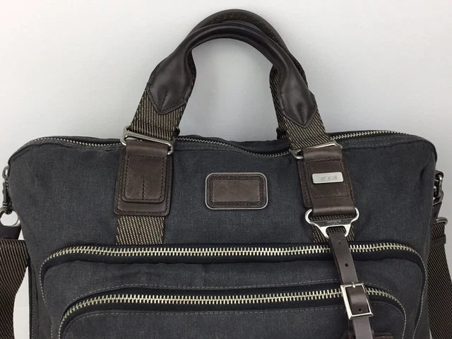 TUMI Alpha Bravo Yuma Anthracite Messenger Briefcase 2