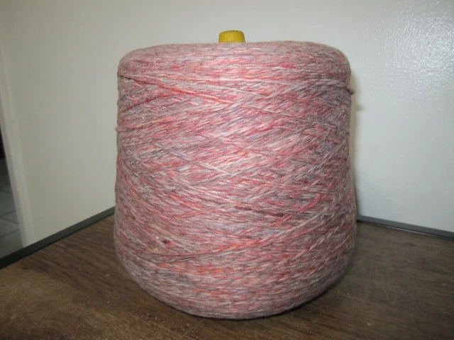 3 3⁄4 lb hilo de cono sintético vintage rosa/grises profundos múltiples