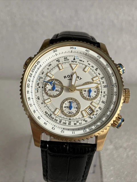 Rotary men s stainless steel mesh bracelet deals pilot style watch