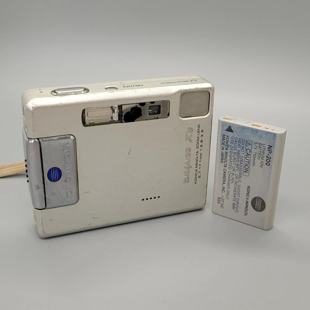Konica Minolta Dimage Xg 3.2MP Compact Digital Camera Silver Tested
