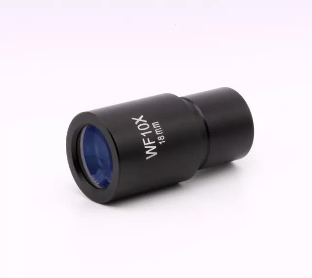 Brand New Pair WF 10x /18mm Eyepiece for Compound Microscope 23.2mm FotoHigh