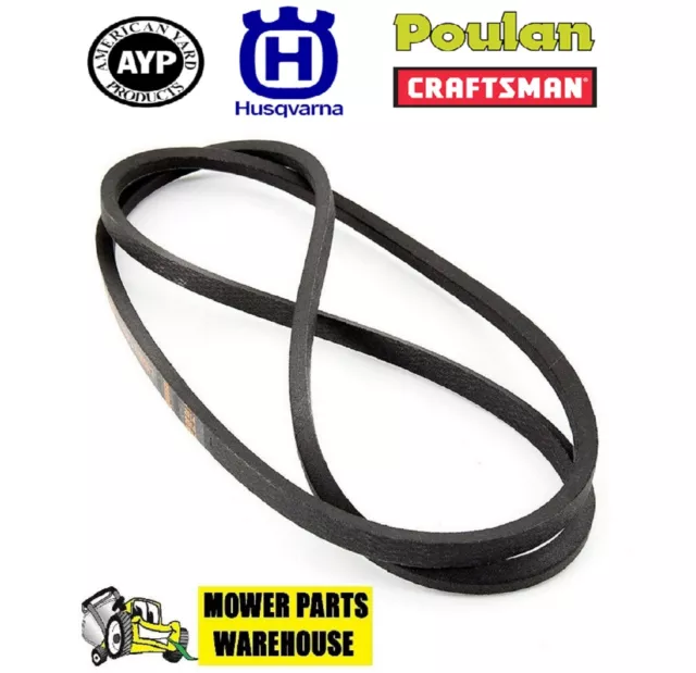 Repl 197253 Husqvarna Ayp Poulan Craftsman Deck To Spindle Belt 532197253