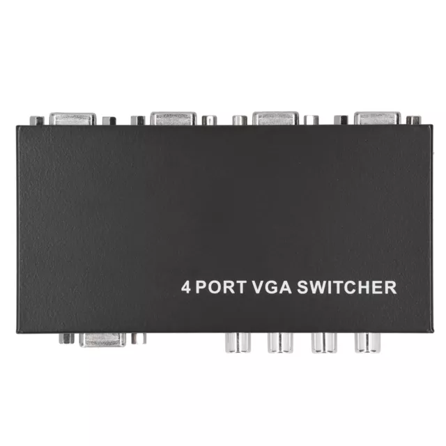 Switcher SVGA 4 porte scatola switch condivisione monitor 4 in 1 uscita per TV LCD RHS