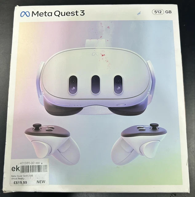 META QUEST 3 Virtual Reality Headset 512GB White £363.72 - PicClick UK