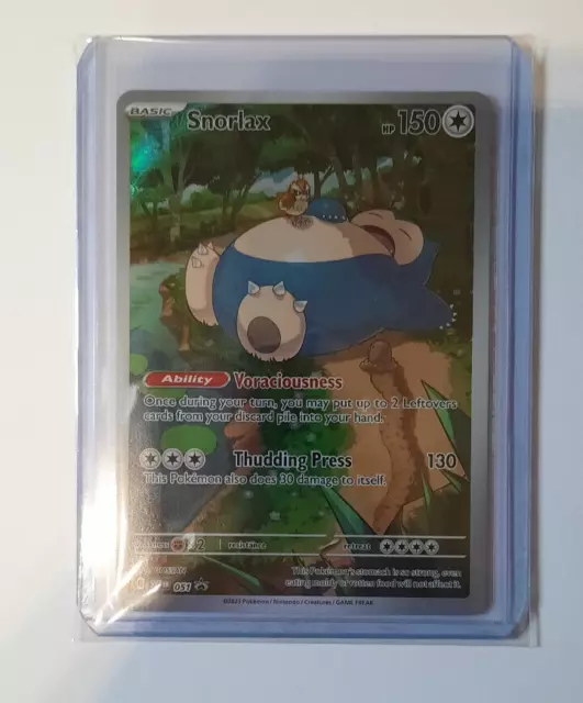 Snorlax - SVP051 - Black Star Promo - Packung frisch versiegelt - Full Art - ETB Promo