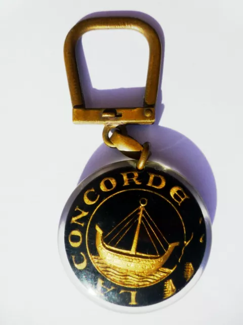 Porte-Clef La CONCORDE Gambier Assurances 24 BOURBON KEY CHAIN Clé 1965