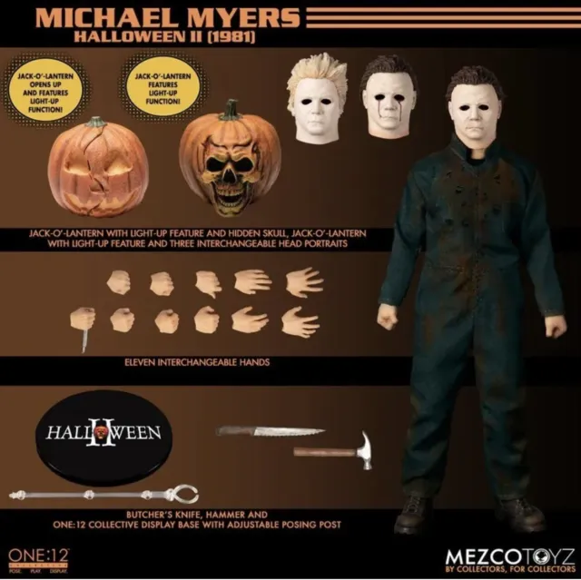 Mezco ONE:12 Halloween II Michael Myers Action Figure Halloween 2 Brand New 3