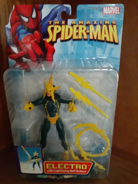 The Amazing Spider-Man Electro Action Figure Marvel Toy Biz 2006 Rare