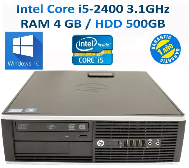 PC HP 8200 SFF Core i5-2400 RAM 4GB HDD 500GB W10
