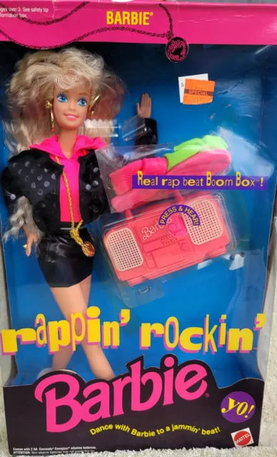 NRFB 1992 Rappin' rockin' Barbie 3248