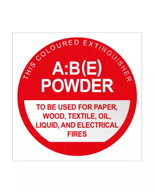 2 x FIRE EXTINGUISHER (ABE) LOCATION SIGNS - FREE POSTAGE