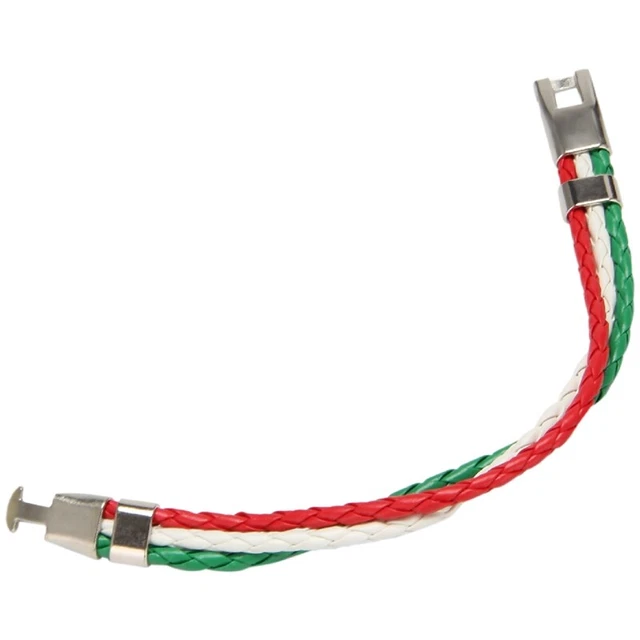 Jewelry bracelet, Italian flag bangle, leather alloy, for men's women,3189