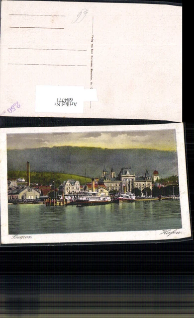 684771 Bregenz am Bodensee Hafen Schiffe