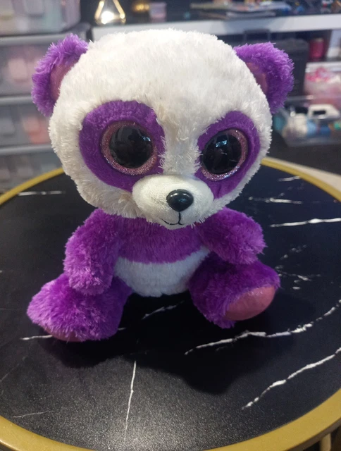Ty Beanie Boos Purple Panda Plush TY BEANIE BOO Boom Boom Panda