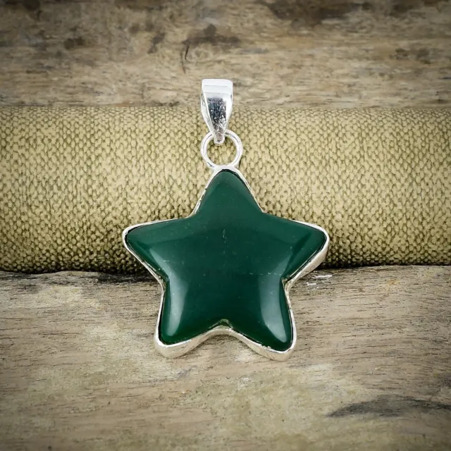 Beautiful Gemstone 925 Solid Silver Jewelry Star Pendant For Women Antique Gift