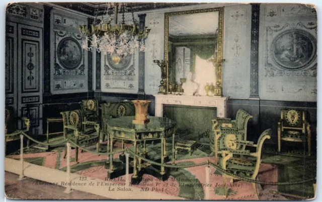 Postcard - The living room, Château de Malmaison - Rueil-Malmaison, France