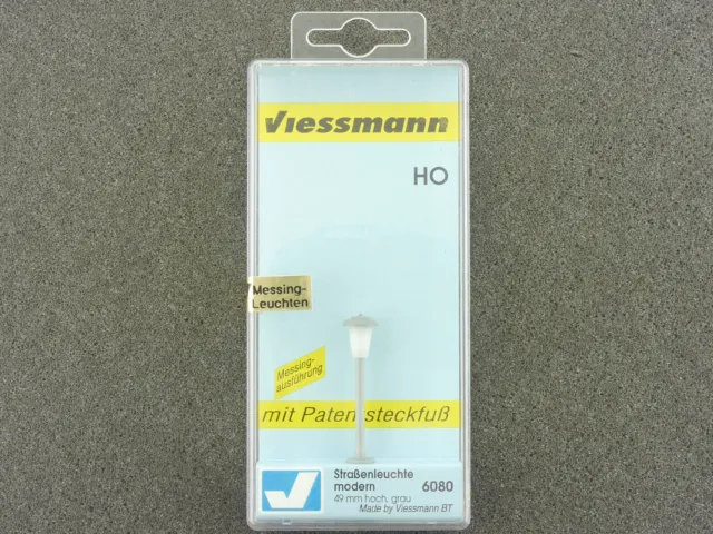 Viessmann 6080 Street Light Brass Lamp Post Model Railway H0 Boxed St 1611-04-35