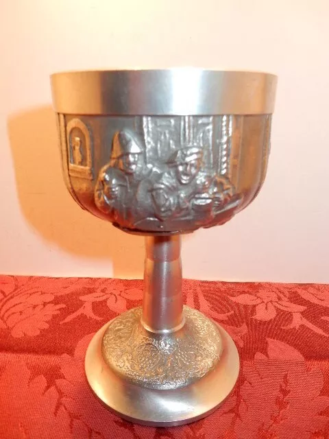 Vintage Pewter Goblet, 5 3/4"Tall