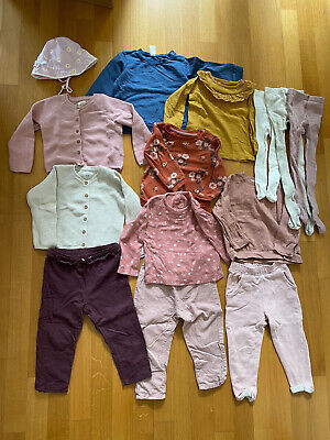 BABY ragazze abbigliamento set tg. 86/92 Cardigan Pantaloni Sweat-T-shirts 16 pezzi