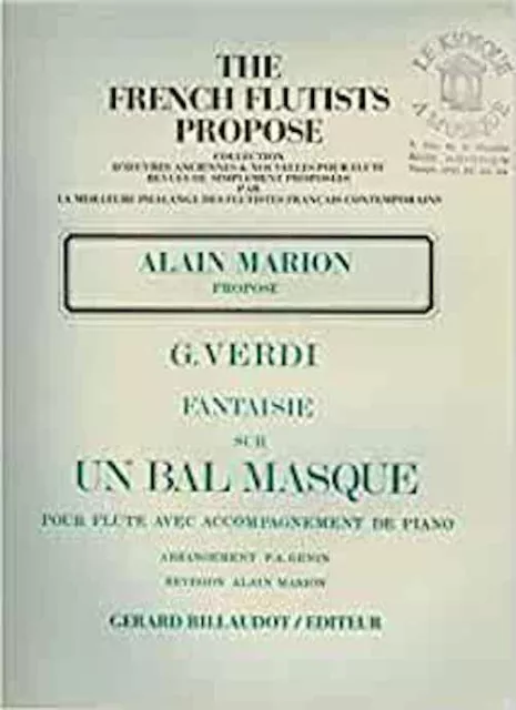 Fantaisie sur Un bal masqué de Giuseppe Verdi : Op. 17 (The French flutists